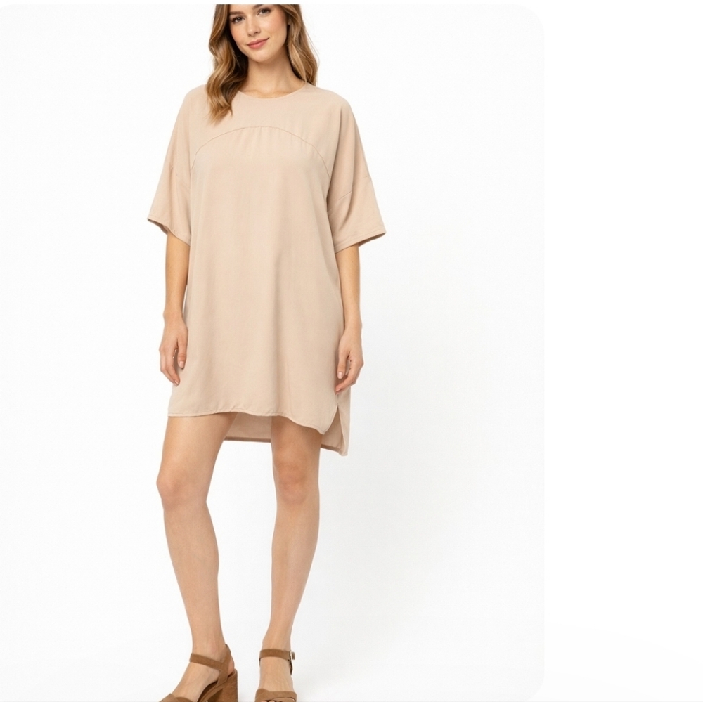 Diane von Furstenberg‎ (DVF) Madera Dunic oversized mini dress in a neutral Sz S